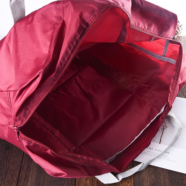 牛津布配色拉鍊防水摺疊拉桿旅行袋