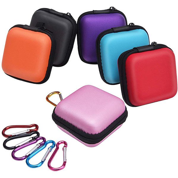 彩色方形登山扣EVA收納盒