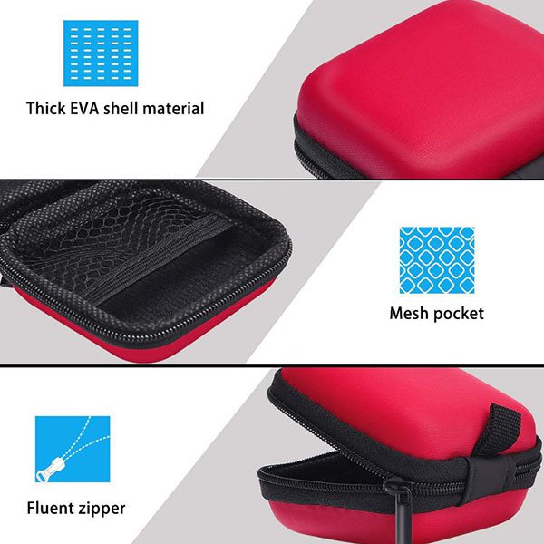 彩色方形登山扣EVA收納盒