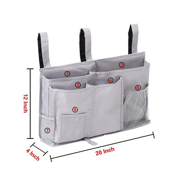 懸掛式防水牛津床邊收納袋