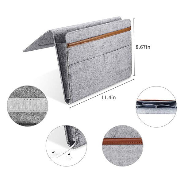 毛氈文件型床邊收納袋