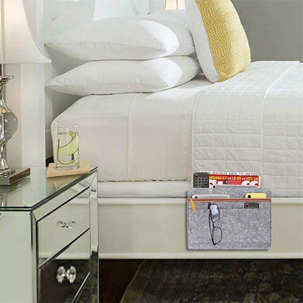 毛氈文件型床邊收納袋