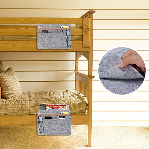 毛氈文件型床邊收納袋