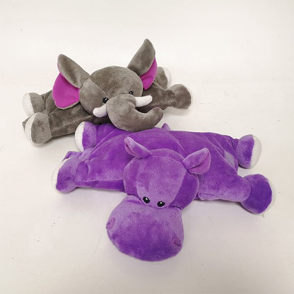 河馬造型絨布靠墊枕