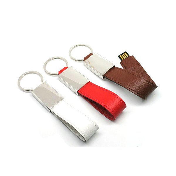 皮製隨身碟-金屬環USB