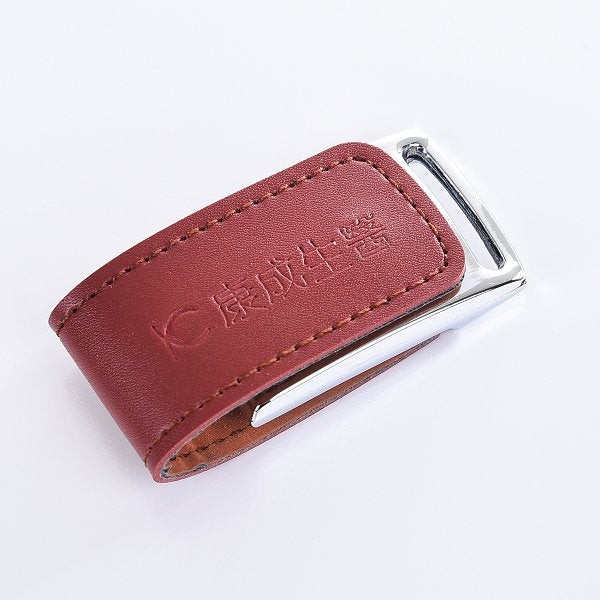 皮製隨身碟-USB商務禮贈品