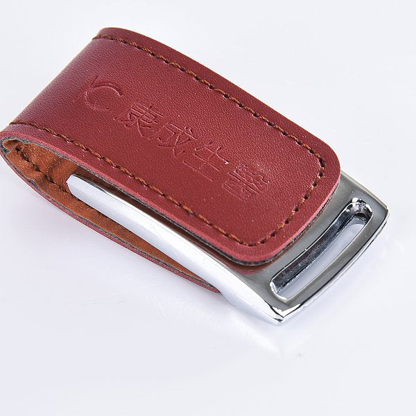 皮製隨身碟-USB商務禮贈品