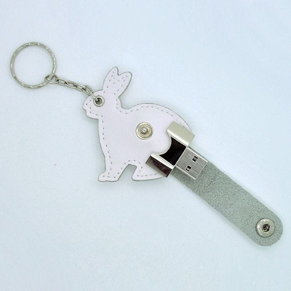 皮製隨身碟-兔子造型USB