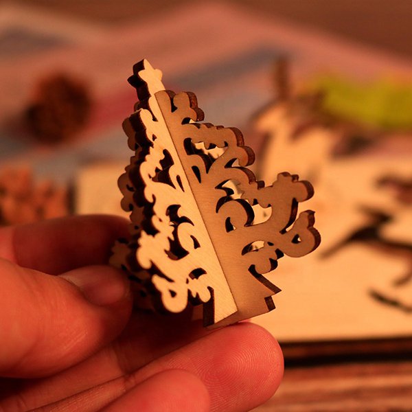 木製立體明信片