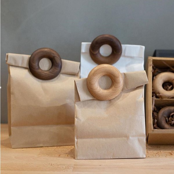 甜甜圈造形木製食