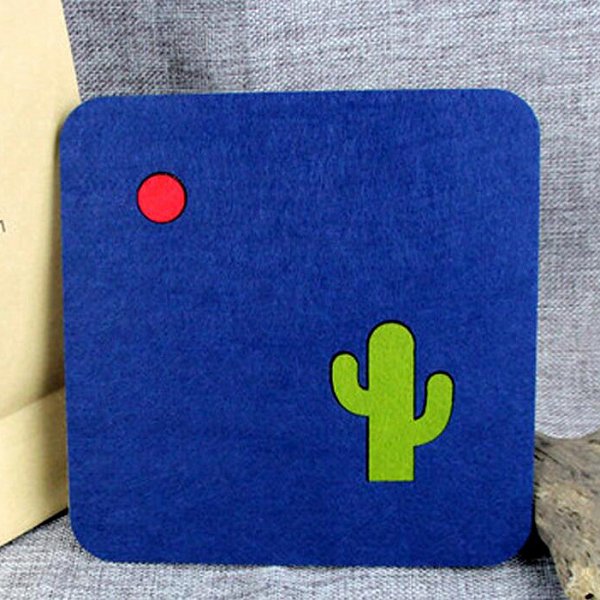 防滑環保毛氈布杯墊