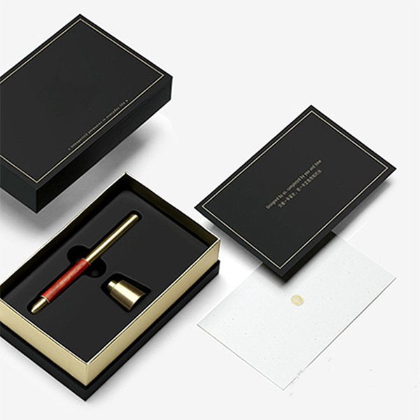 高質感黃銅紙鎮+0.7mm中性筆