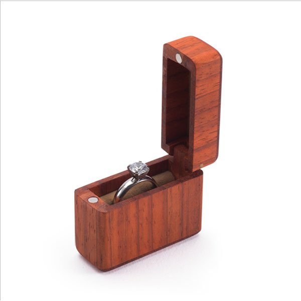 胡桃木磁吸式首飾盒