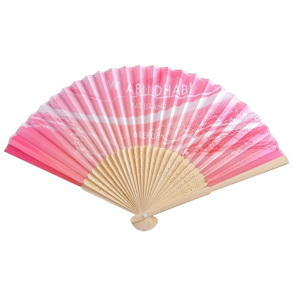 竹製中國風印花摺扇