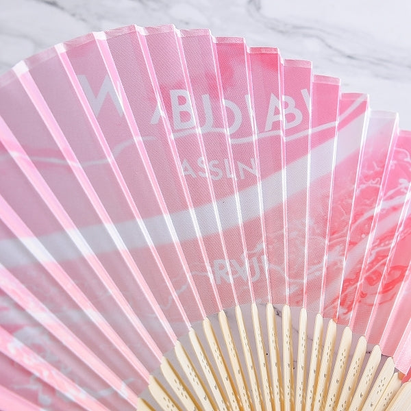 竹製中國風印花摺扇