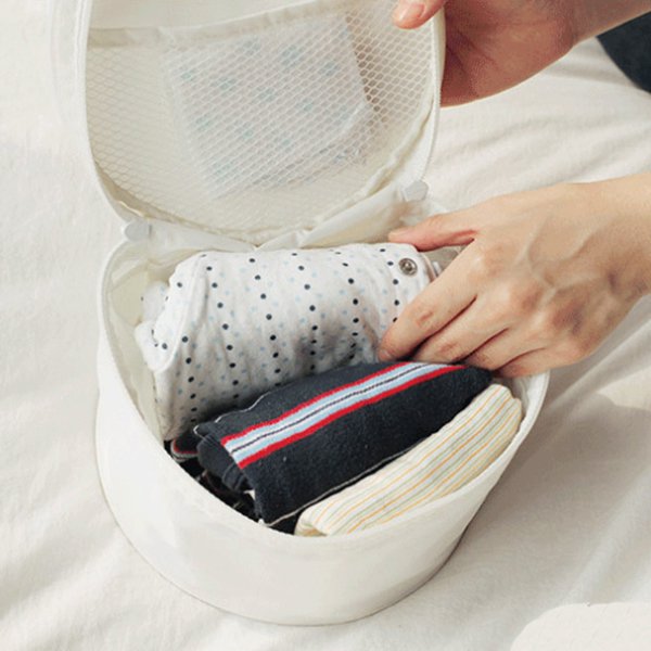 圓筒形貼身衣物旅行收納包