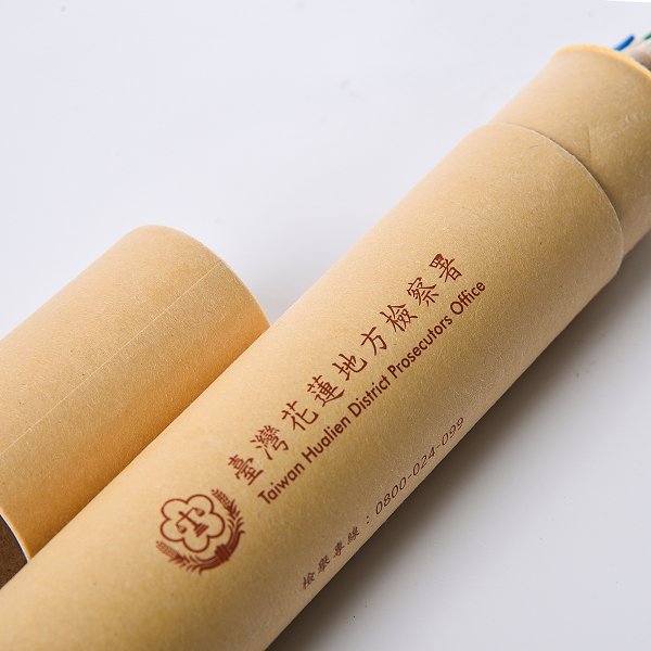 彩色鉛筆-牛皮紙圓筒廣告印刷禮品