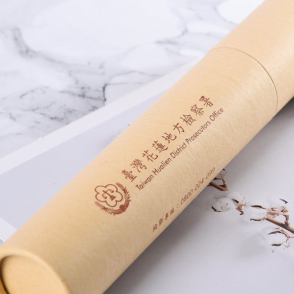 彩色鉛筆-牛皮紙圓筒廣告印刷禮品