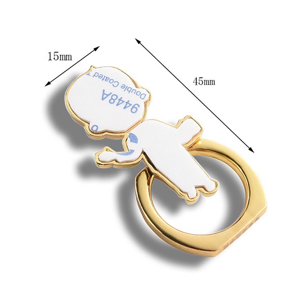 鋅合金手機架-背貼指環扣支架