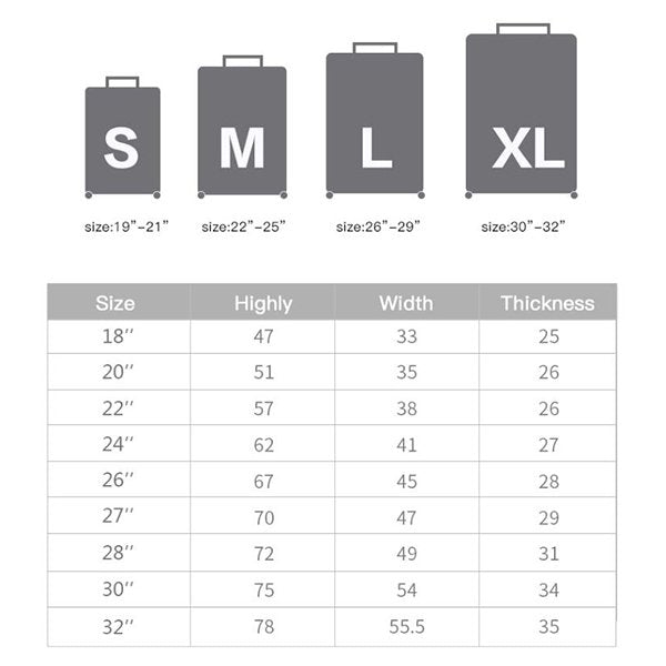 25吋透明PVC行李箱套
