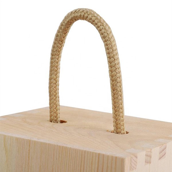 掀蓋式手提單支紅酒松木禮盒