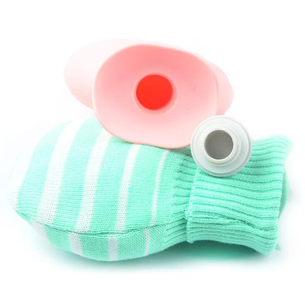 彩色貝殼造型熱水袋-附針織套