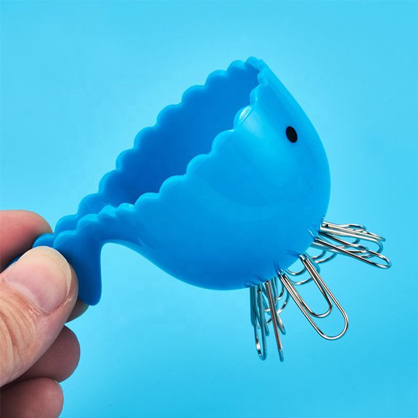 鯨魚造型磁吸式ABS迴紋針收納器