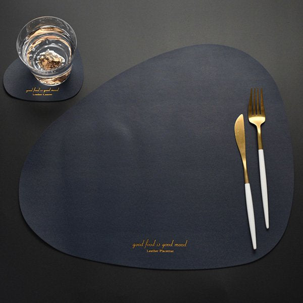 皮革不規則型餐墊