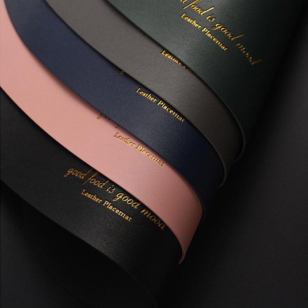 皮革不規則型餐墊