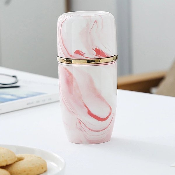 陶瓷雙層附外袋旅行杯