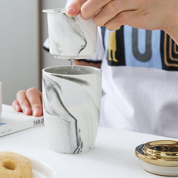 陶瓷雙層附外袋旅行杯