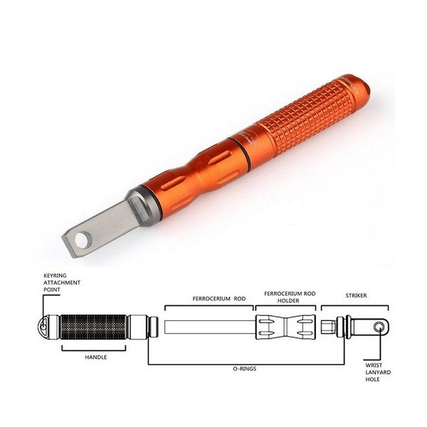 戶外用掛繩筆式打火石