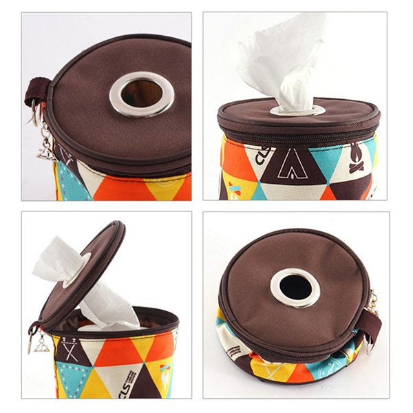 圓筒鑰匙環不織布衛生紙套