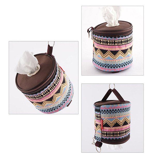 圓筒鑰匙環不織布衛生紙套