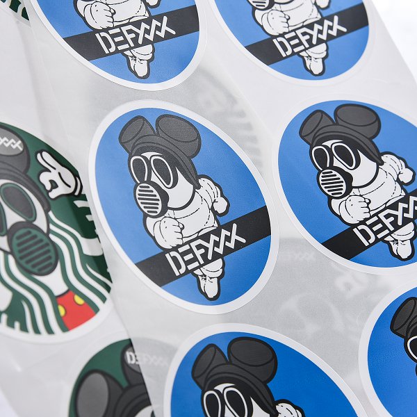 數位圓形PVC防水貼紙