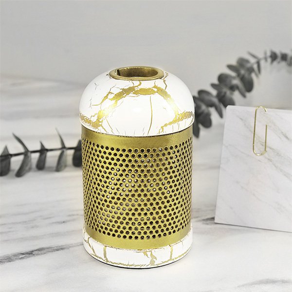 大理石紋磁性迴紋針收納器