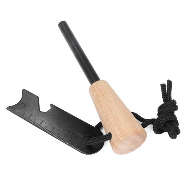 3合1多功能掛繩木製打火石