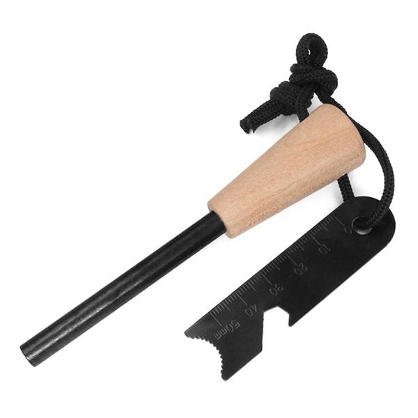 3合1多功能掛繩木製打火石