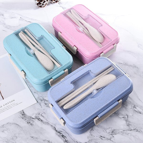 單層3格小麥餐盒