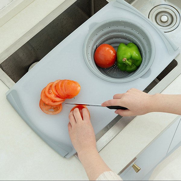 切菜砧板附摺疊洗菜藍