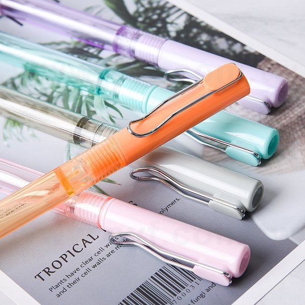 開蓋式塑料中性筆