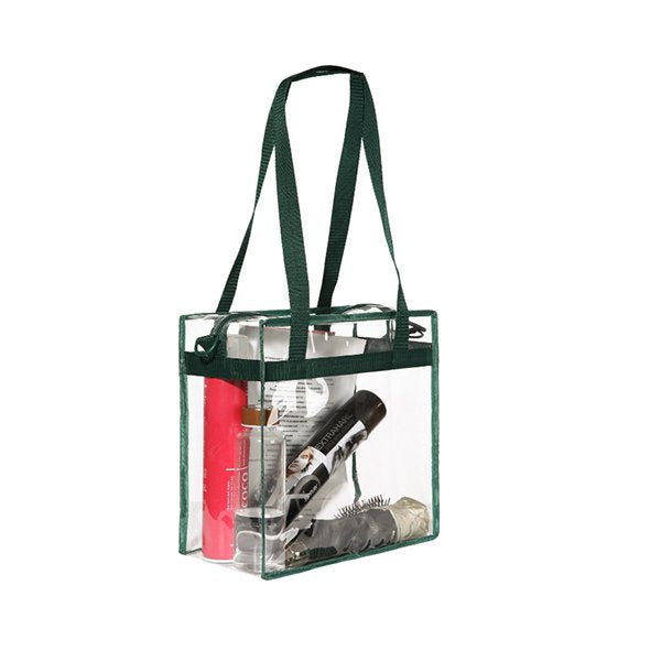 彩色加固提把PVC透明單肩包