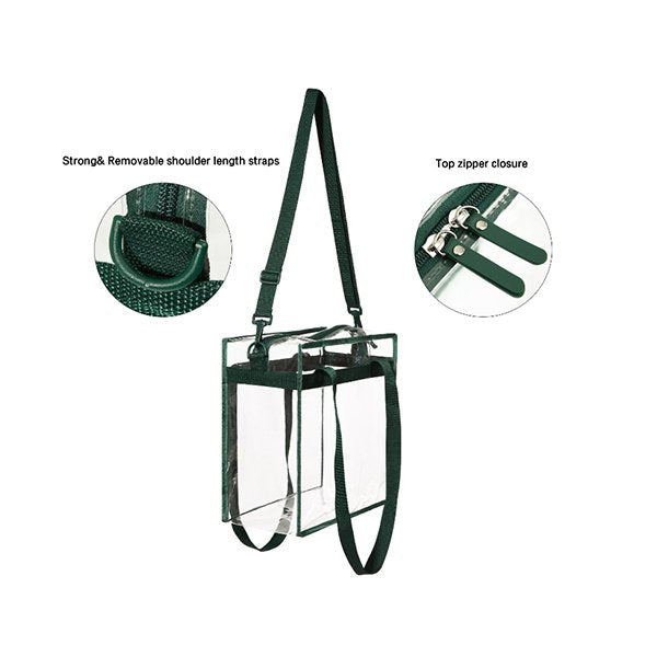 彩色加固提把PVC透明單肩包