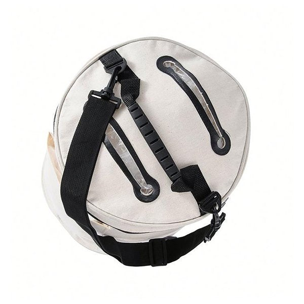 圓筒式四格黃麻收納購物袋