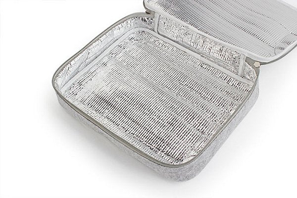 手提保冷袋-羊毛氈-拉鍊式