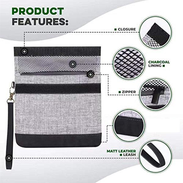 防臭掛繩300D雪花聚酯纖維手拿包