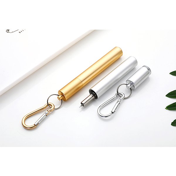 304不銹鋼登山扣伸縮吸管