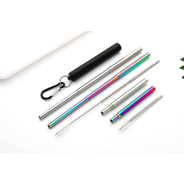 304不銹鋼登山扣伸縮吸管