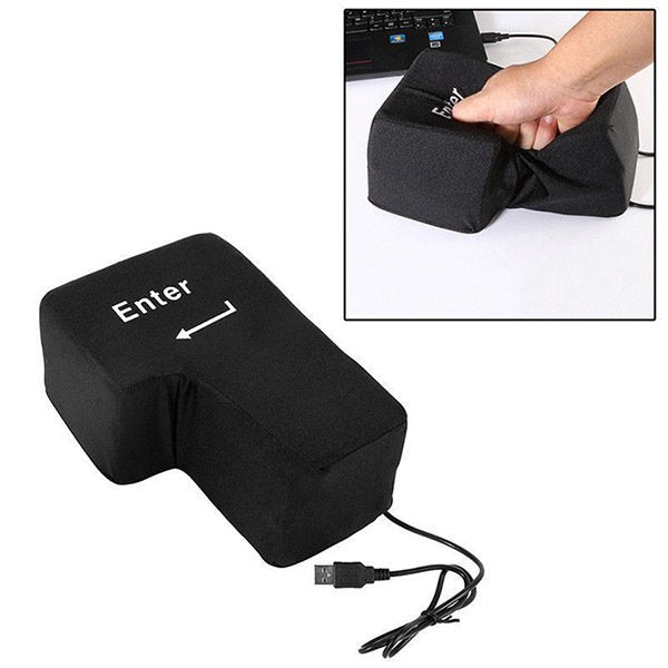 鍵盤造型辦公解壓枕頭