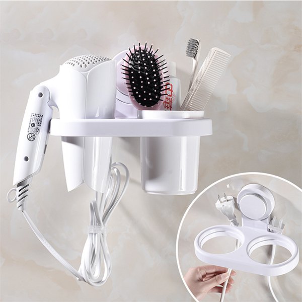 浴室壁貼式吹風機收納架